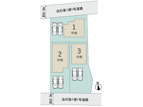 【販売中物件：2号棟、3号棟】