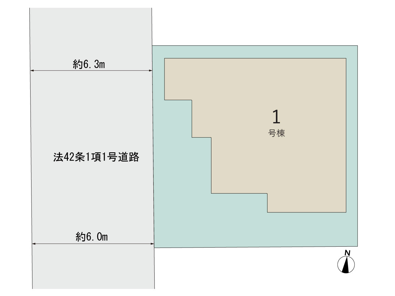 【販売中物件：1号棟】のスライド画像