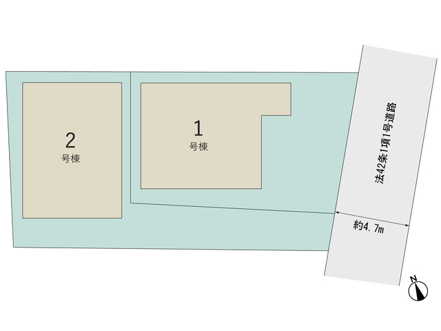 【販売中物件：1号棟】のスライド画像