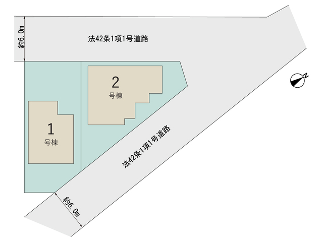 【販売中物件：1号棟、2号棟】のスライド画像