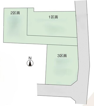 【販売中物件：1区画、2区画、3区画】