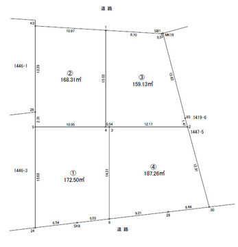 【販売中物件：2区画、4区画】