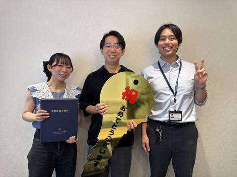 購入のお客様/埼玉県さいたま市 緑区/20代 男性/株式会社東宝ハウス浦和/高橋 佑宜