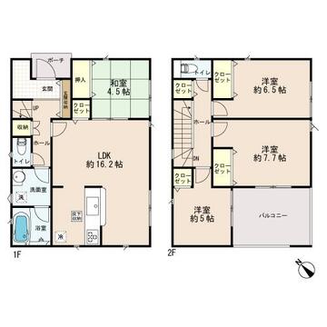 【間取り】お客様の求める、「本当の住み心地」とは何なのか・・・。実際に住む人の目線に立ち、細部まで工夫を凝らした設計となっております。今日これからの見学が可能です。ぜひ、お気軽にお声がけくださいませ。