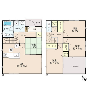 【間取り】お客様の求める、「本当の住み心地」とは何なのか・・・。実際に住む人の目線に立ち、細部まで工夫を凝らした設計となっております。今日これからの見学が可能です。ぜひ、お気軽にお声がけくださいませ。