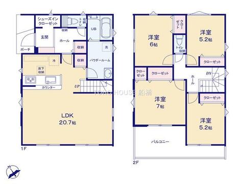 【間取り】お客様の求める、「本当の住み心地」とは何なのか・・・。実際に住む人の目線に立ち、細部まで工夫を凝らした設計となっております。今日これからの見学が可能です。ぜひ、お気軽にお声がけくださいませ。