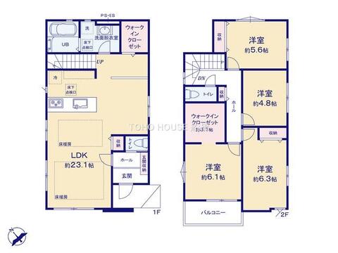 【間取り】お客様の求める、「本当の住み心地」とは何なのか・・・。実際に住む人の目線に立ち、細部まで工夫を凝らした設計となっております。今日これからの見学が可能です。ぜひ、お気軽にお声がけくださいませ。