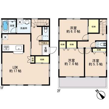 【間取り】お客様の求める、「本当の住み心地」とは何なのか・・・。実際に住む人の目線に立ち、細部まで工夫を凝らした設計となっております。今日これからの見学が可能です。ぜひ、お気軽にお声がけくださいませ。