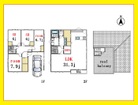 建物プラン例　建物価格３５７０万円、建物面積１４２㎡