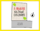 前面道路南東向き