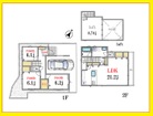 建物プラン例　建物価格２５００万円、建物面積９１．９３㎡