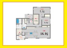 【建物プラン例 平屋プラン】建物価格:2490万円、建物面積:90.67m2