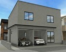 【建築条件なし】リビング２２帖超、カーペース２台設置可能です。