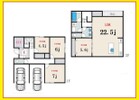 【建物プラン例】建物面積：135.8㎡