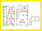 建物プラン例　建物面積１１５．９３㎡