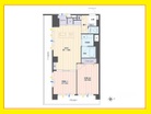 2LDK、専有面積50.37m2、バルコニー面積19m2