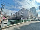 バルコニーからは目黒川沿いの桜も楽しめます