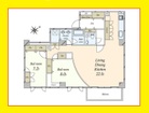 ２０帖超えの広々LDK