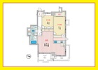 14階部分　最上階　角住戸