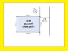 間口１０．６ｍ。東南側５．９ｍ公道。