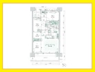 3LDK、専有面積92.62m2、バルコニー面積16m2 