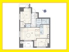 2LDK、専有面積51.99m2、バルコニー面積3.67m2