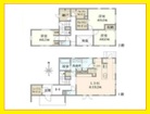 参考プラン　３LDK・建物面積１３３.７１㎡・　建物価格５７２０万円
