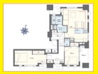 2LDK、専有面積63.14m2、バルコニー面積2.8m2
