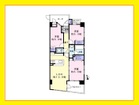 3LDK、面積67.7m2、バルコニー面積7.84m2