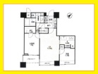 2LDK、専有面積69.46㎡、バルコニー面積5.7㎡