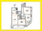 3LDK、専有面積74.16m2、バルコニー面積6.88m2