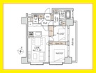2LDK、専有面積51.72m2、バルコニー面積8.06m2