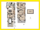 建物プラン例(B区画)3LDK+S、建物面積127.52m2