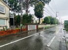 交通量の少ない前面道路♪
