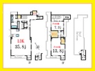 2LDK、専有面積157.49m2、バルコニー面積8.92m2