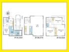 3LDK+S、土地面積57.75m2、建物面積105.15m2 3階建て