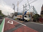 交通量の少ない前面道路♪