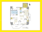 2LDK+WIC、専有面積57.71㎡、バルコニー面積6.48㎡