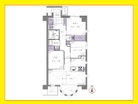 2LDK+S、専有面積70.63m2、バルコニー面積2.52m2