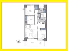 3LDK、専有面積69.35m2、バルコニー面積10.19m2