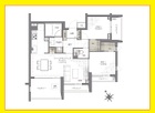 2LDK、専有面積62.56m2、バルコニー面積15.38m2